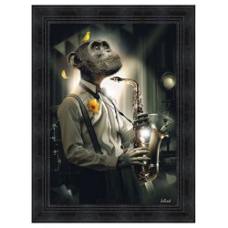 Binet Singe Saxo 50x70cm