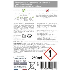 Nettoyant Alu Inox Chrome Etain 250ml