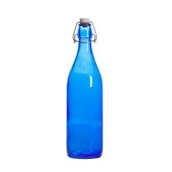 Bouteille limonade Giara bleu 1L bouchon mécanique