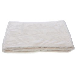 Plaid Cocoon crème 130x170 cm
