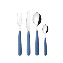 Ménagère pop 24 pièces bleu