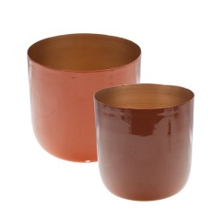 Set de 2 cache pots épice