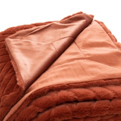 Plaid Victoria terracotta 130x170 cm 