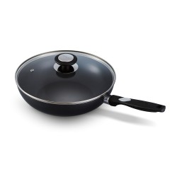 Poêle Wok couvercle Pro...