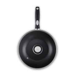 Poêle Wok couvercle Pro induc 28 cm