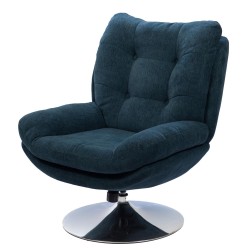 Fauteuil Magnum bleu chrome