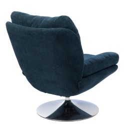 Fauteuil Magnum bleu chrome