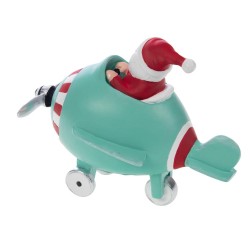 Père Noël Santa Avion  (lot de 2)