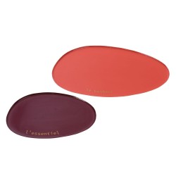 Set de 2 plateaux Elégance en métal 