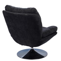 Fauteuil Magnum noir chrome
