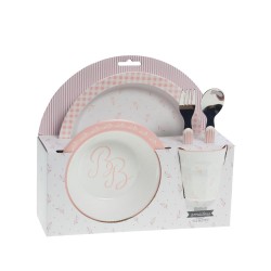 Coffret déjeuner 5 pièces Rose