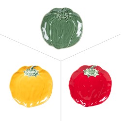 Plat rond poivron 15 cm (1...