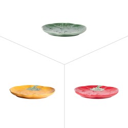 Plat rond poivron 15 cm (1 modèle aléatoire)