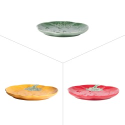 Plat rond poivron 30 cm (1 modèle aléatoire)