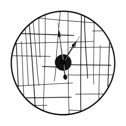 Horloge noire métal filaire...