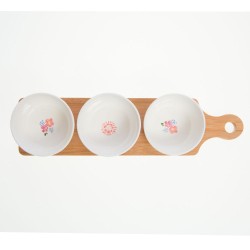 Coffret plateau avec 3 bols Thais