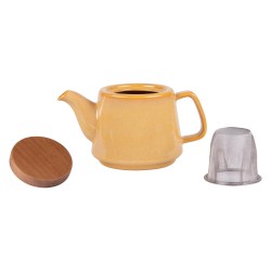 Théière avec filtre Kaito jaune 0,9L