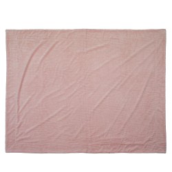 Plaid  Lou vieux rose 130 x 170 cm
