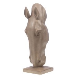 Tête de cheval déco 75 cm crème