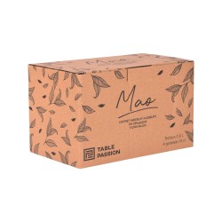 Coffret théière 0,9L avec 4 gobelets Mao miel