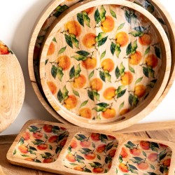 Set de 2 plateaux ronds Amalfi 35 et 40 cm