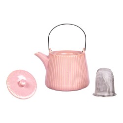 Théière avec filtre Tiao rose 1L