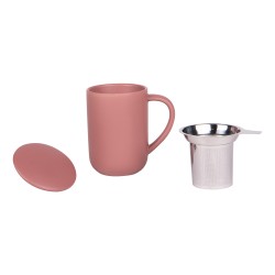 Tisanière Uno rose mat 47 cl