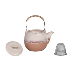 Coffret théière 0,8L avec 4 gobelets camel