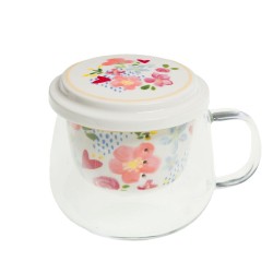 Coffret mug avec filtre en verre Thais