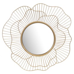Miroir Flower doré 71 cm 