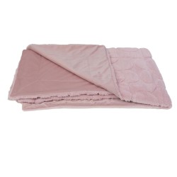 Plaid mae vieux rose 130x170 cm