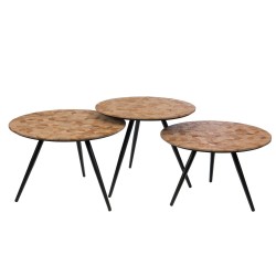 Set de 3 bouts de canapé bahia