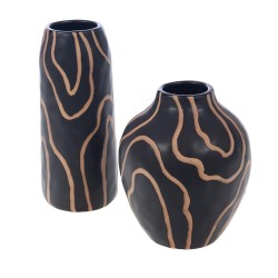Vase Gaby noir grand modèle