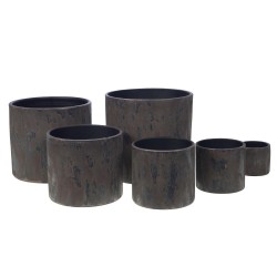 Cache pot Etna 18 cm  H18D20 NR/MA - 