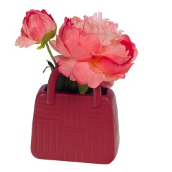 Vase sac déco bordeaux