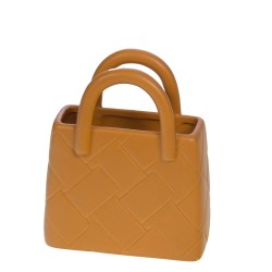 Vase sac déco ocre