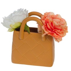 Vase sac déco ocre