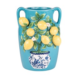 Vase citron bleu 26 cm