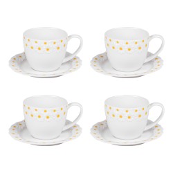 Coffret de 4 tasses à thé...