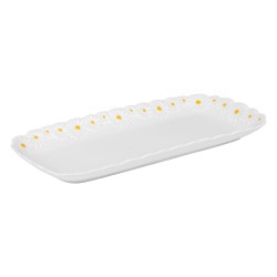 Plat rectangulaire Marguerite 35x17 cm