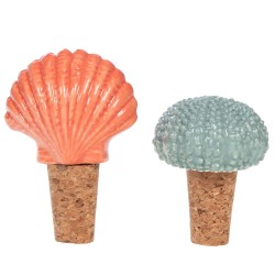 Coffret de 2 bouchons déco mer