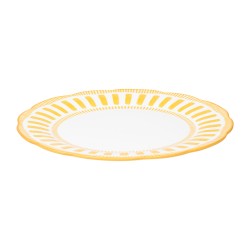 Assiette plate Napoli jaune 27 cm (lot de 6)
