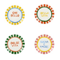 Set de 4 assiettes à...