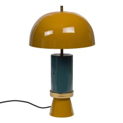 Lampe Vintage bicolore jaune 