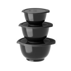 Set de 3 bols noir...