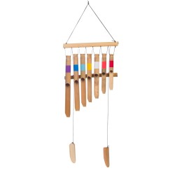 Carillon bambou coloré 