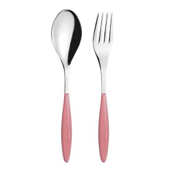 Couverts de service rose foncé