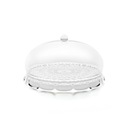 Plat avec dôme vanity transparent 30 cm