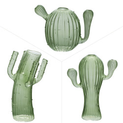 Set 3 vases cactus hauteur...
