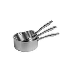 Lot de 3 casseroles Tripli...